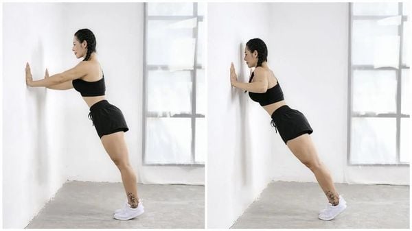 Bài tập tăng vòng 1 tại nhà - Chống đẩy vào tường