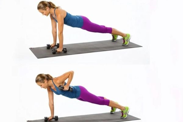 Bài tập plank nâng tay tăng vòng 1 hiệu quả trong 1 tháng