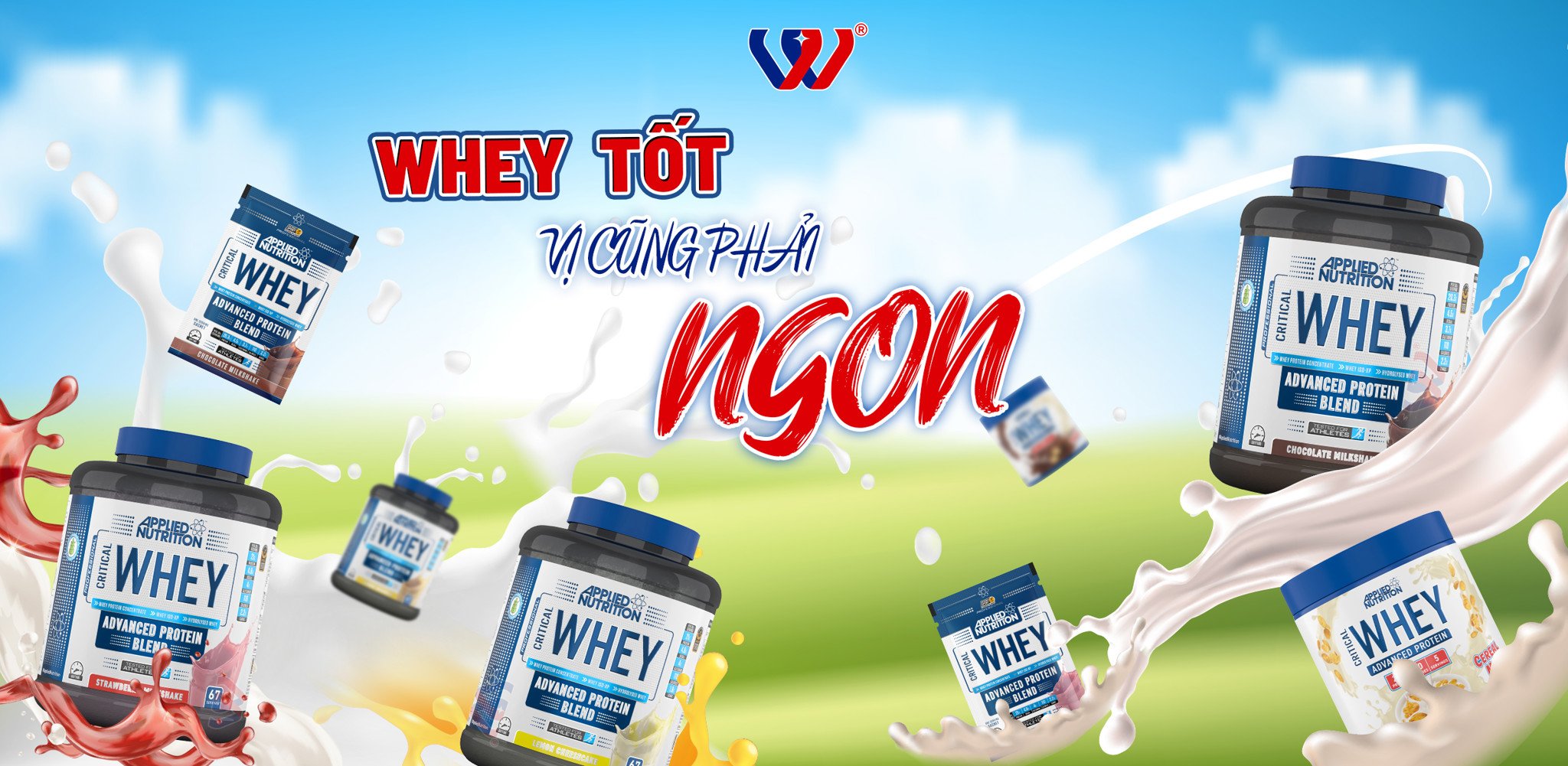 Whey protein blend chất lượng, giá tốt, hỗ trợ tăng cơ hiệu quả