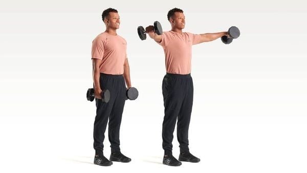 Hướng dẫn các bước thực hiện bài tập Dumbbell Lateral Raise