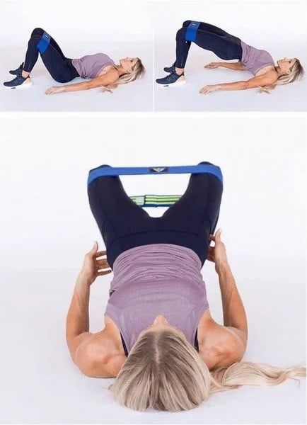 bài tập hip thrust với dây kháng lực