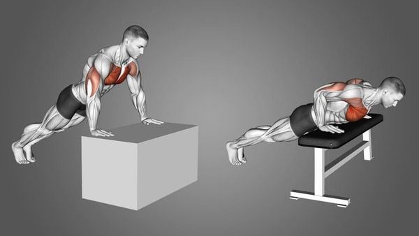 Incline Push Up là bài tập chống đẩy trên mặt phẳng cao