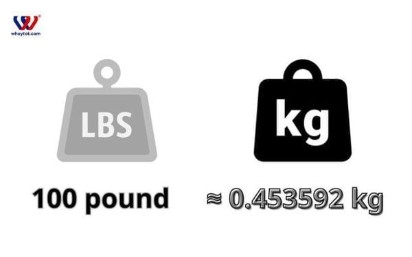 100 pound bằng bao nhiêu kg