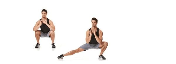 Bài tập Squat to Side Lunge
