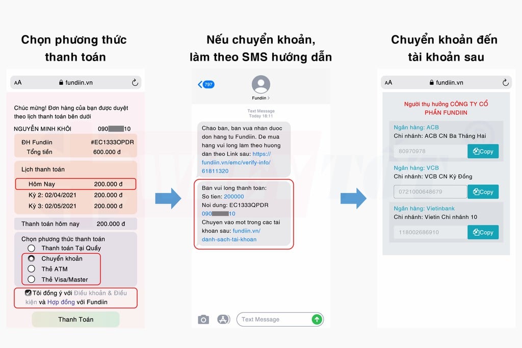 Hướng dẫn thanh toán trả góp với Fundiin.vn