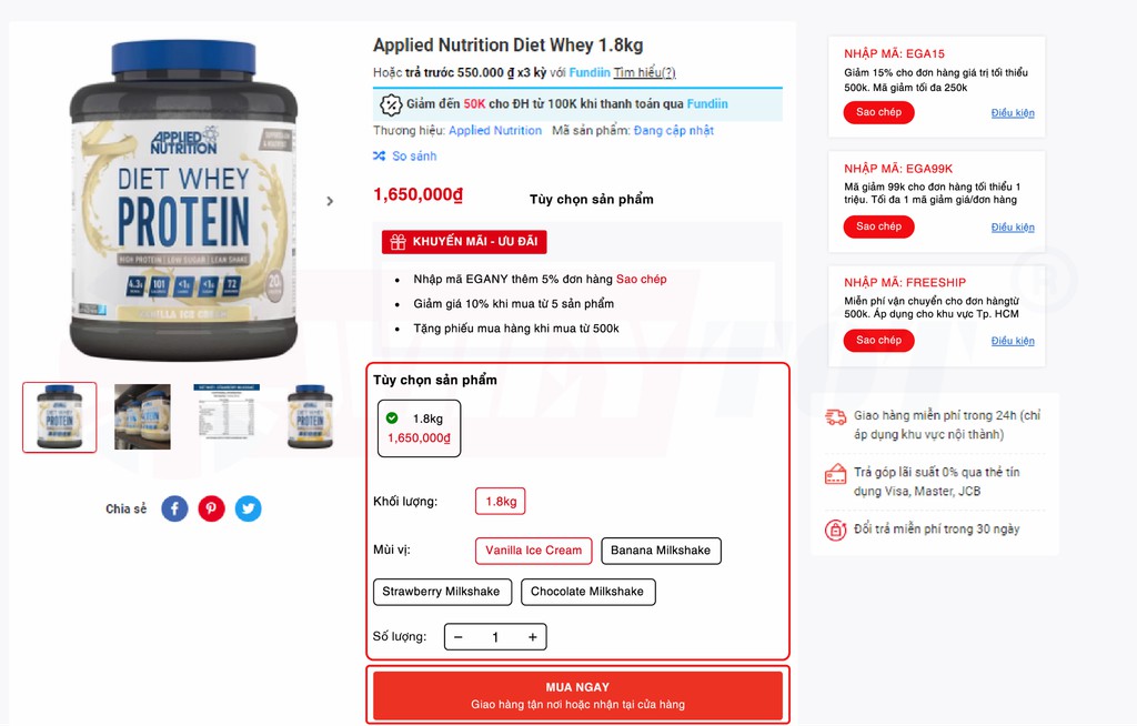 HƯỚNG DẪN MUA HÀNG ONLINE TẠI WHEY TỐT