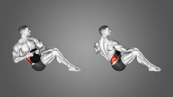 Russian Twist là bài tập thể hình xoay người giúp phát triển nhóm cơ core