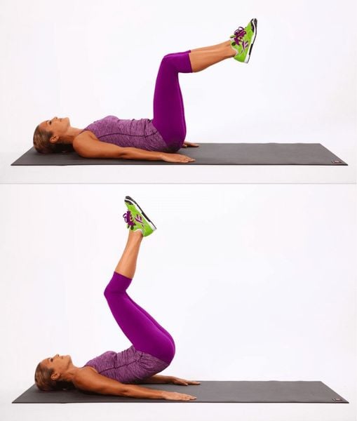 Bài tập gập bụng ngược Reverse Crunches