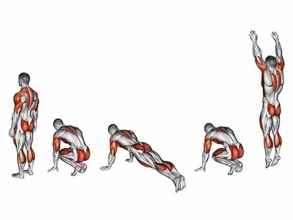Bài tập xô Burpee giúp phát triển cơ lưng