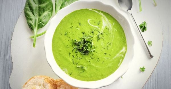 Súp cải bó xôi theo chế độ Eat Clean