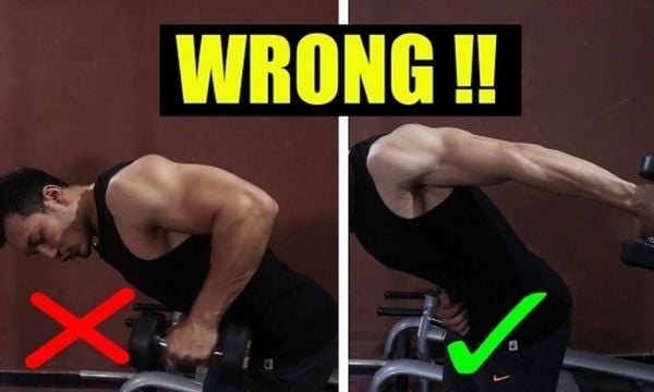 Các lỗi cần tránh khi tập Tricep Dumbbell Kickbacks
