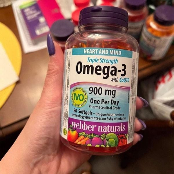Dầu Cá Webber Naturals Triple Strength Omega 3 CoQ10