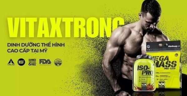 VitaXtrong - thương hiệu dinh dưỡng thể hình cao cấp từ Mỹv