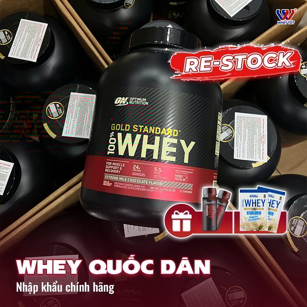 Whey protein blend chất lượng, giá tốt, hỗ trợ tăng cơ hiệu quả