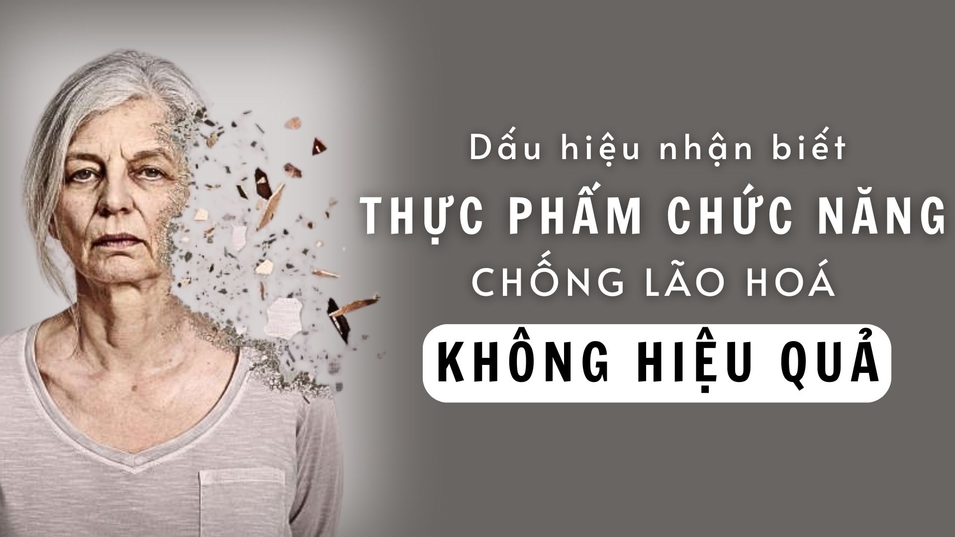 5 Dấu Hiệu Supplements Chống Lão Hóa Không Hiệu Quả