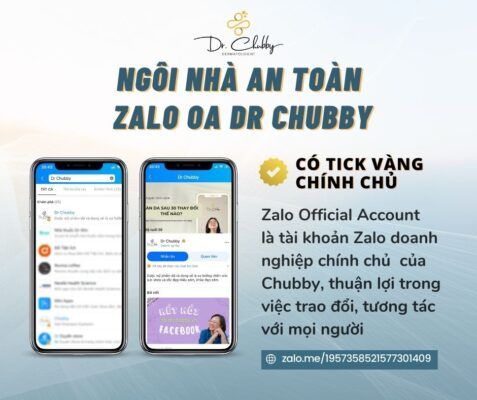 2 Zalo OA Dr Chubby có tick vàng