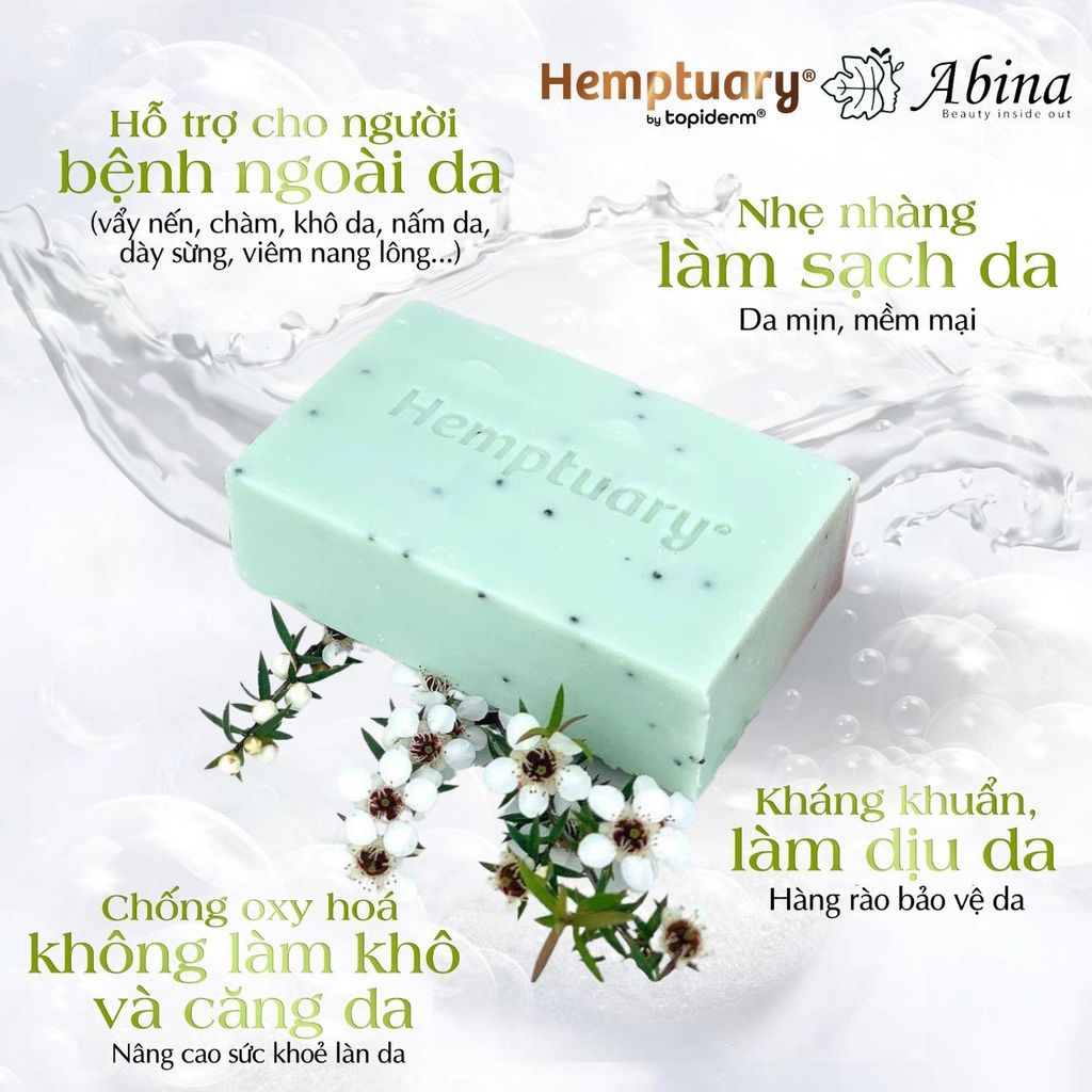Xà Phòng Rửa Mặt & Cơ Thể Từ Hạt Gai Dầu Hemptuary Face and Body Soap