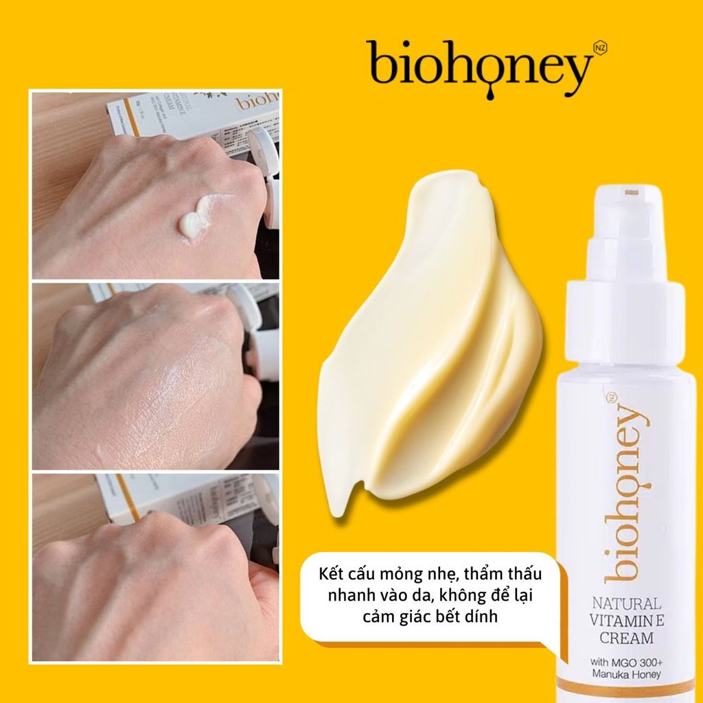 Kem bổ sung Vitamin E Biohoney Natural Vitamin E Cream