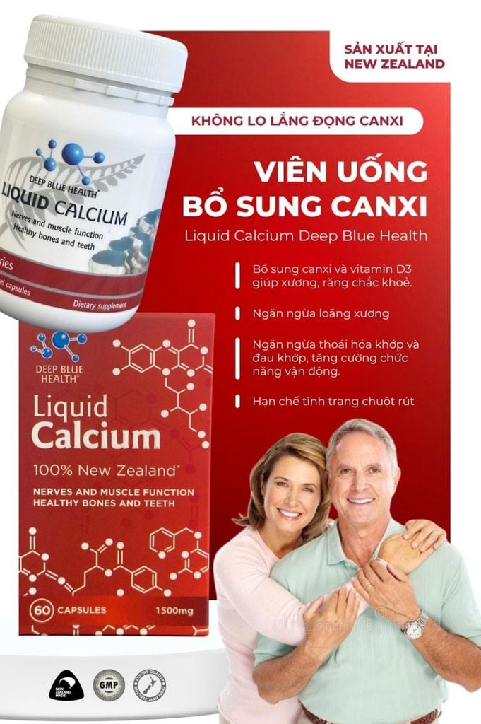 Viên Uống Bổ Sung Canxi Deep Blue Health Calcium