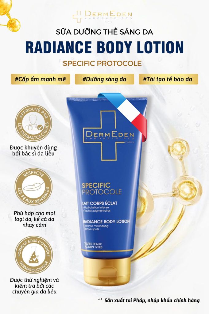 SỮA DƯỠNG THỂ SÁNG DA DERMEDERN RADIANCE BODY LOTION 200ML