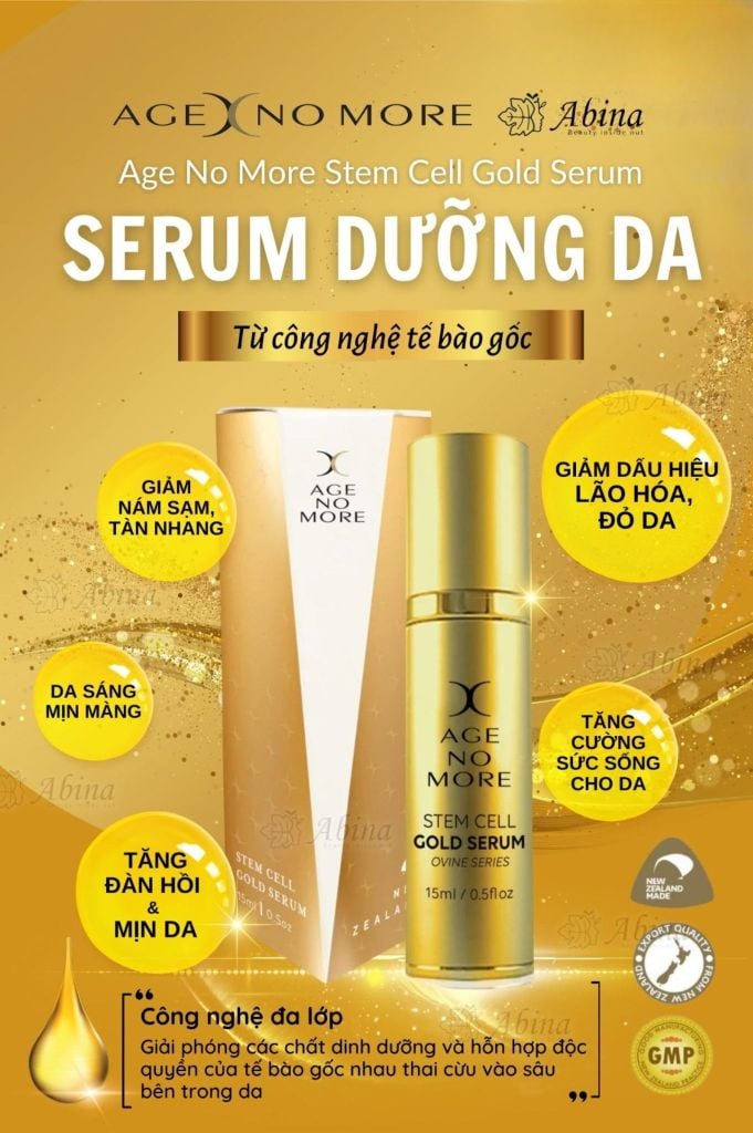 Serum Tế Bào Gốc Age No More Stem Cell Gold Serum 15ml