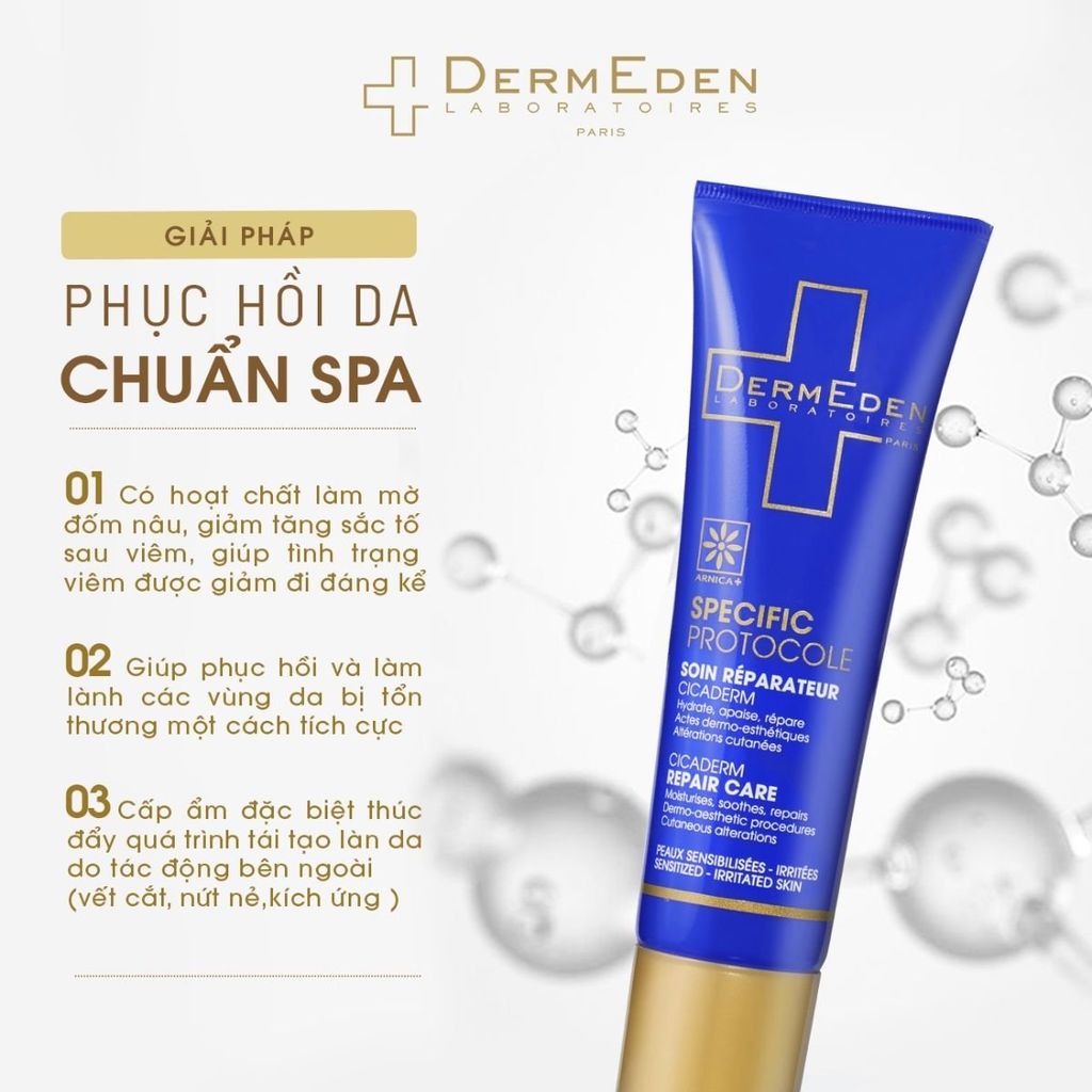 Kem dưỡng phục hồi da DermEden Specific Protocole Cicaderm Repair Care (30ml)
