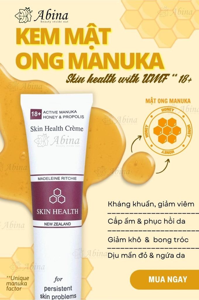 Kem dưỡng ẩm phục hồi da nhạy cảm từ mật ong manuka 18+