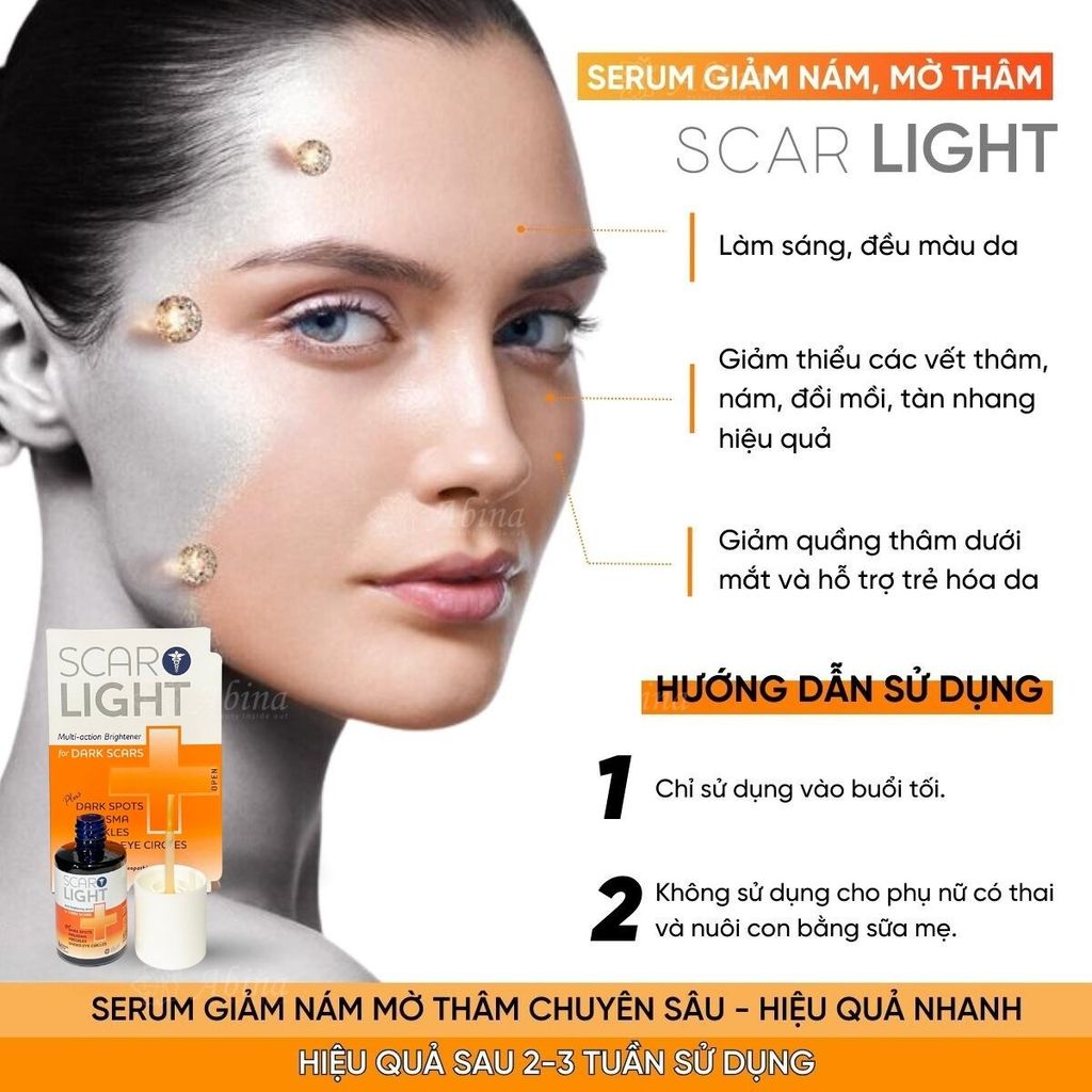 Serum đặc trị nám, đốm thâm Scarguard Scarlight Serum 15ml