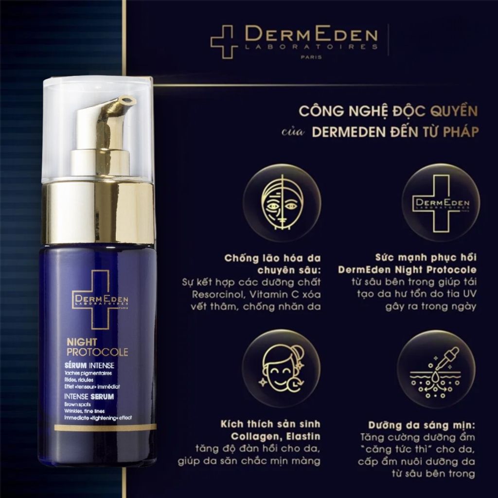 Công nghệ Serum đêm Night Serum DermEden