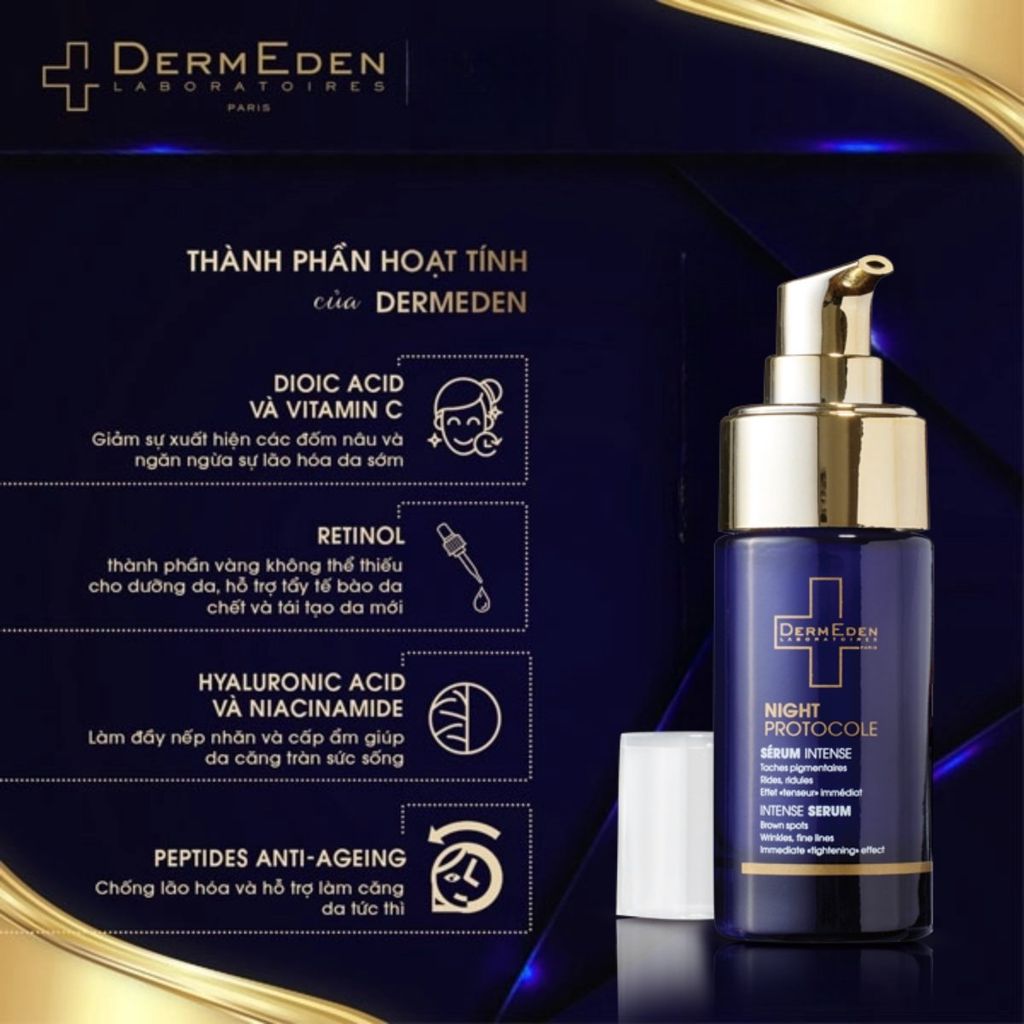 Thành phần hoạt tính Serum đêm Night Serum DermEden