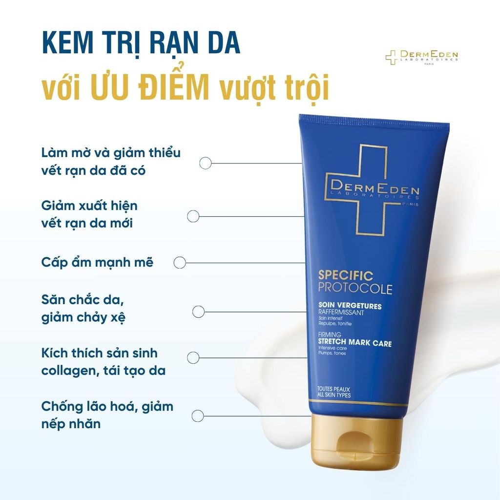 Kem trị rạn da DermEden Specific Protocole Firming Stretch Mark Care
