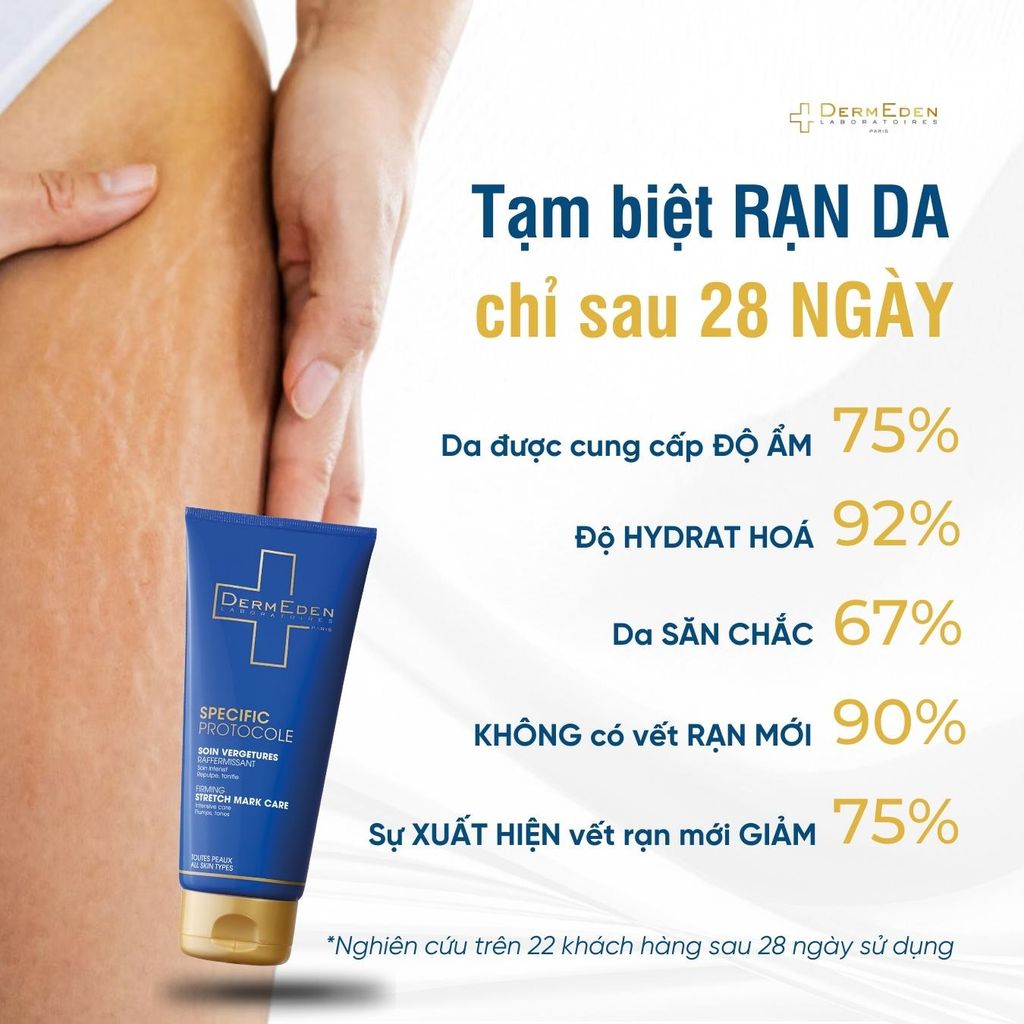 Kem trị rạn da DermEden Specific Protocole Firming Stretch Mark Care