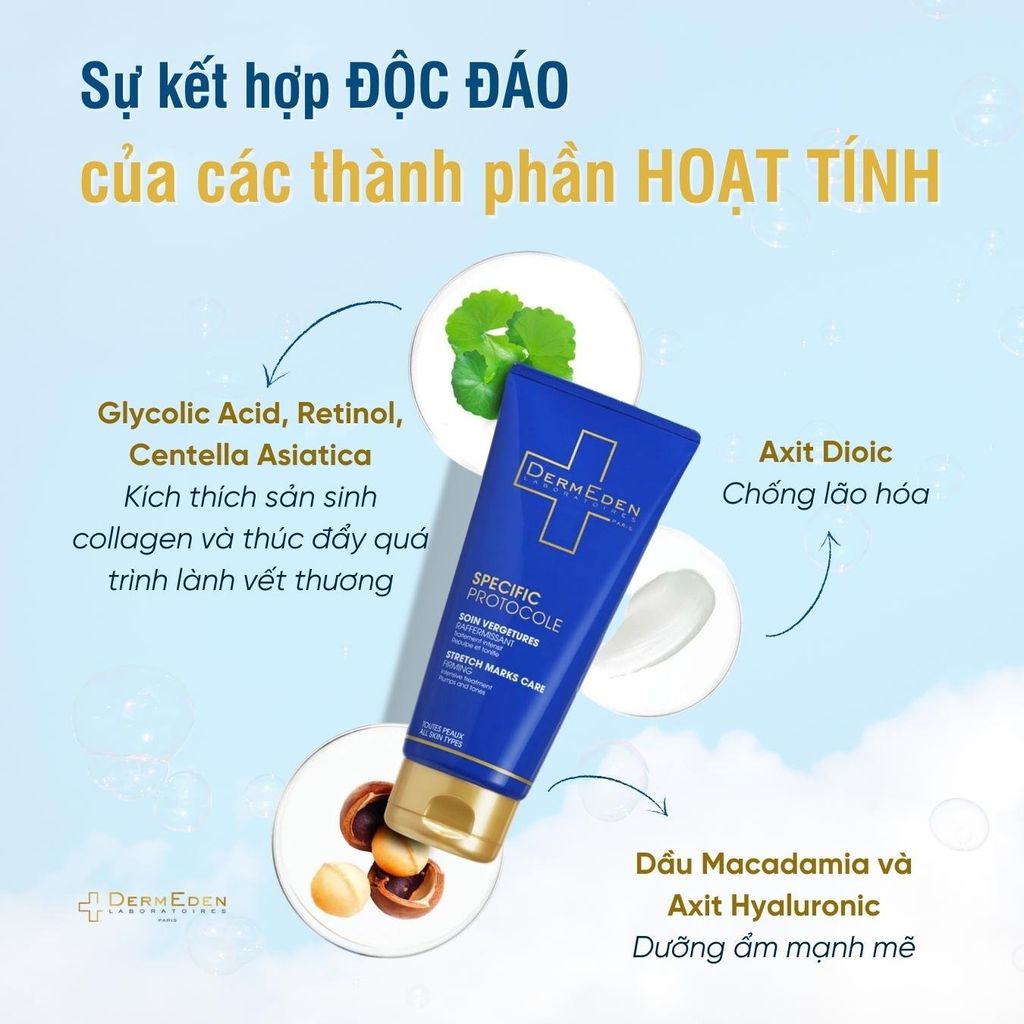 Kem trị rạn da DermEden Specific Protocole Firming Stretch Mark Care