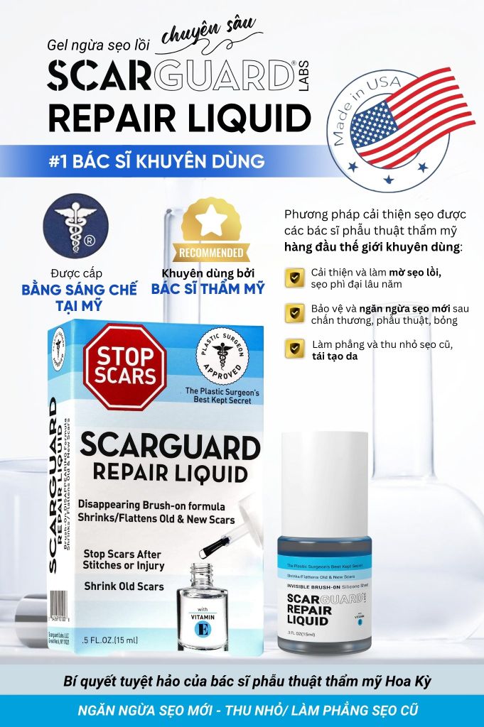 Gel Trị Sẹo Lồi Scarguard Repair Liquid 15ml