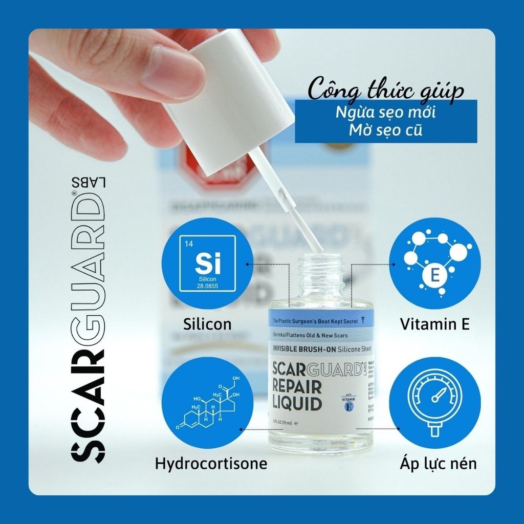 Gel Trị Sẹo Lồi Scarguard Repair Liquid 15ml