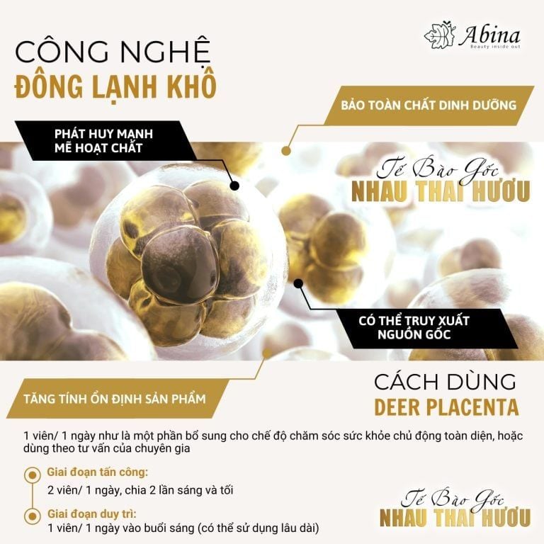 Tế bào gốc Nhau thai hươu Age No More