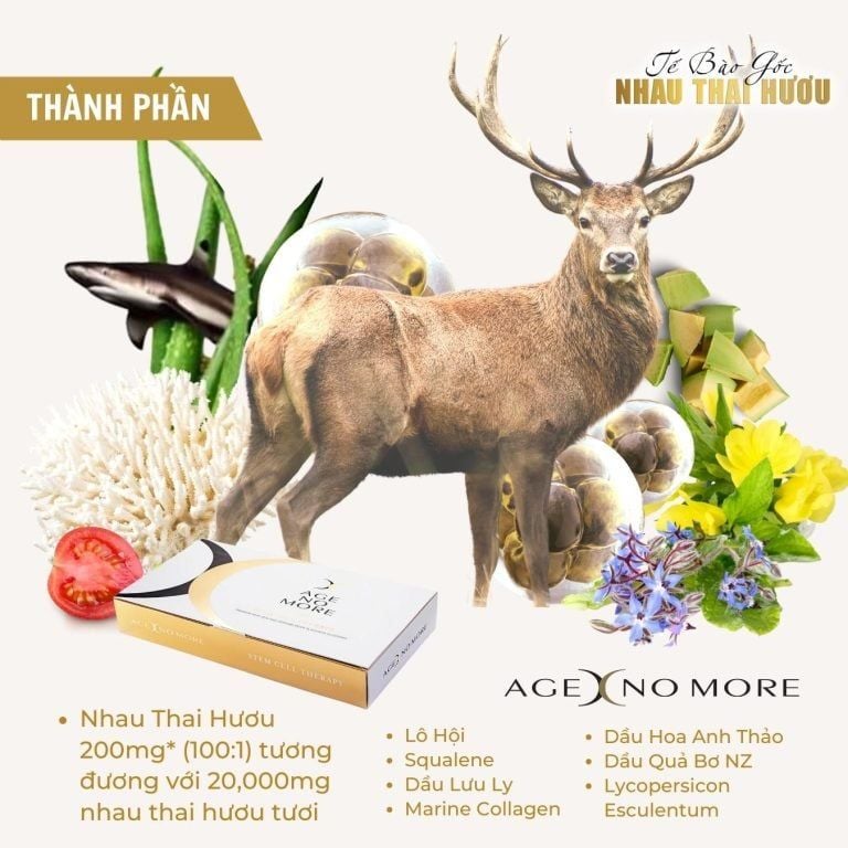 Tế bào gốc Nhau thai hươu Age No More