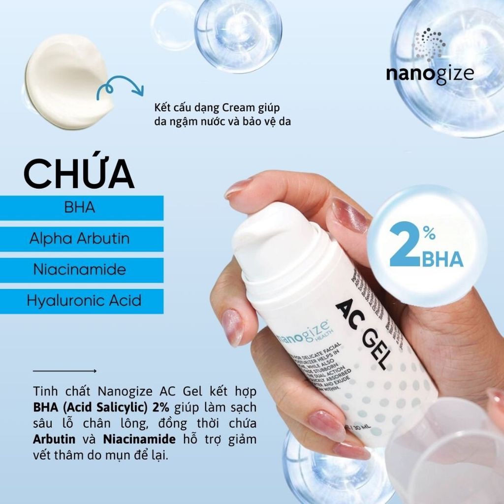 Thành phần AC gel nhà Nanogize