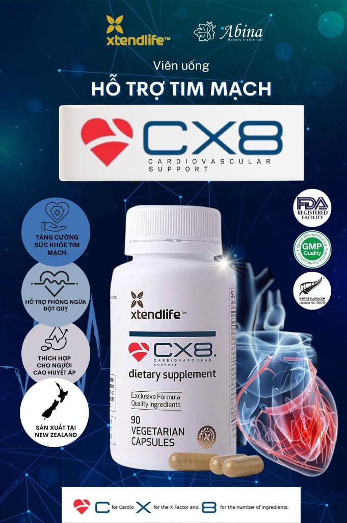 Viên hỗ trợ tim mạch Xtend Life CX8