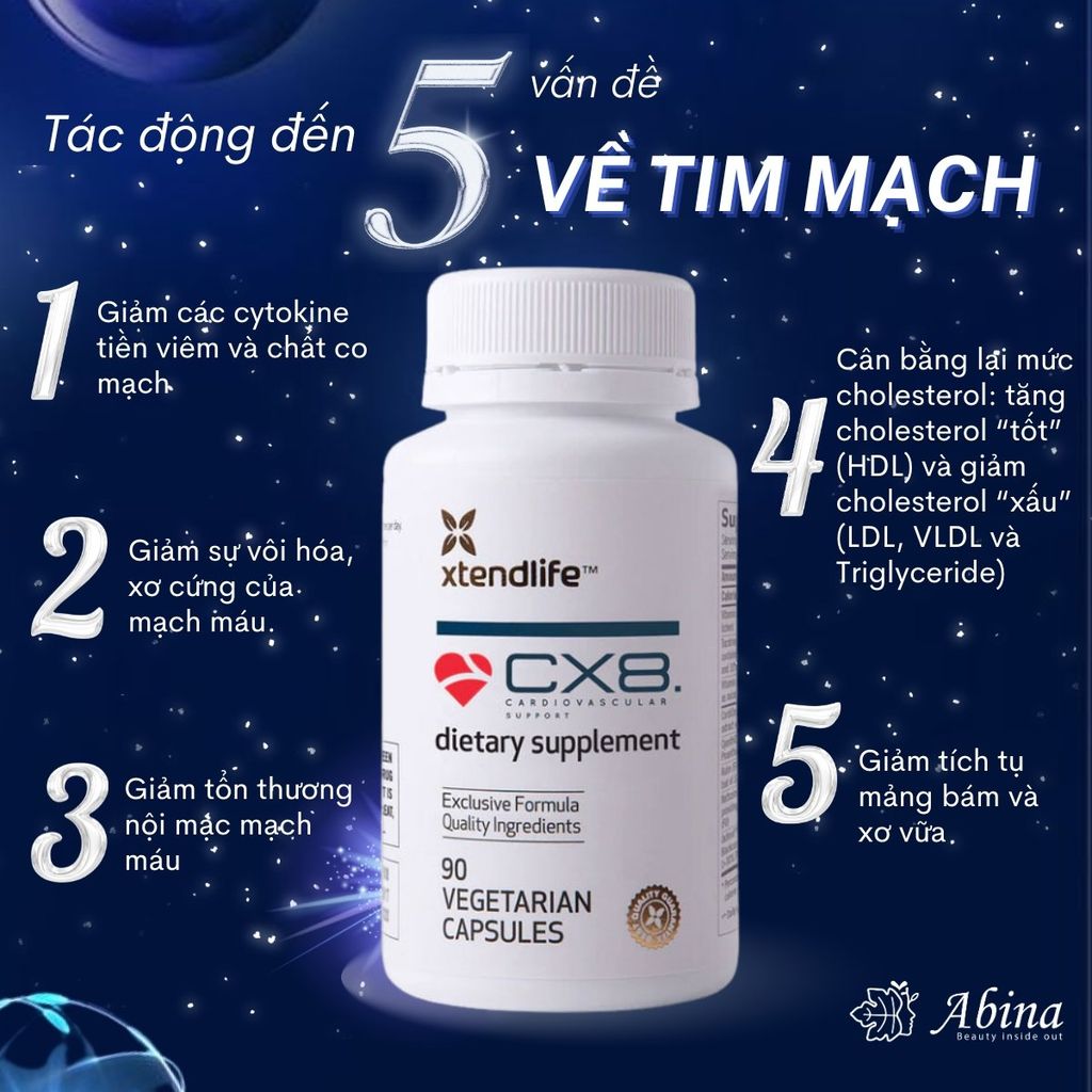 Viên hỗ trợ tim mạch Xtend Life CX8