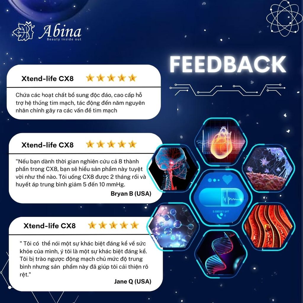 Viên hỗ trợ tim mạch Xtend Life CX8