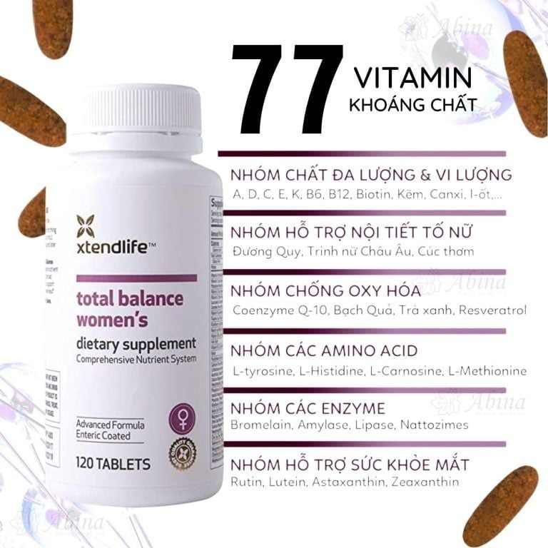 Viên Uống Vitamin Tổng Hợp Cho Phụ Nữ Xtend-Life Total Balance Women’s