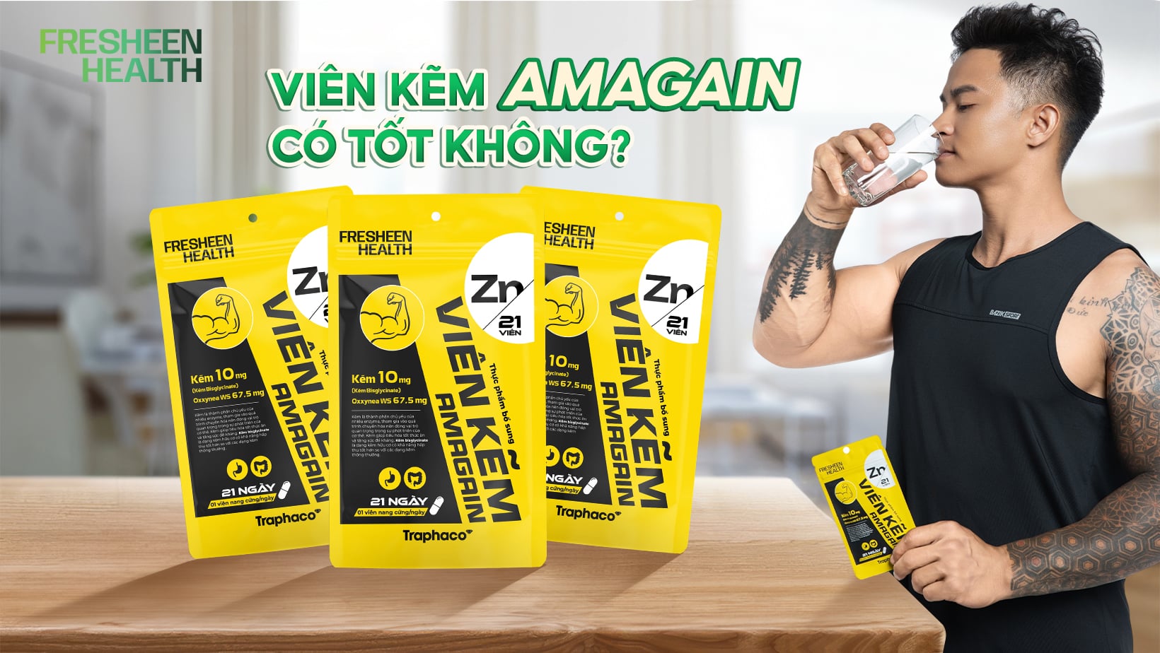 VIÊN KẼM AMAGAIN CÓ TỐT KHÔNG? GIẢI MÃ CÔNG DỤNG VÀ ƯU ĐIỂM VƯỢT TRỘI