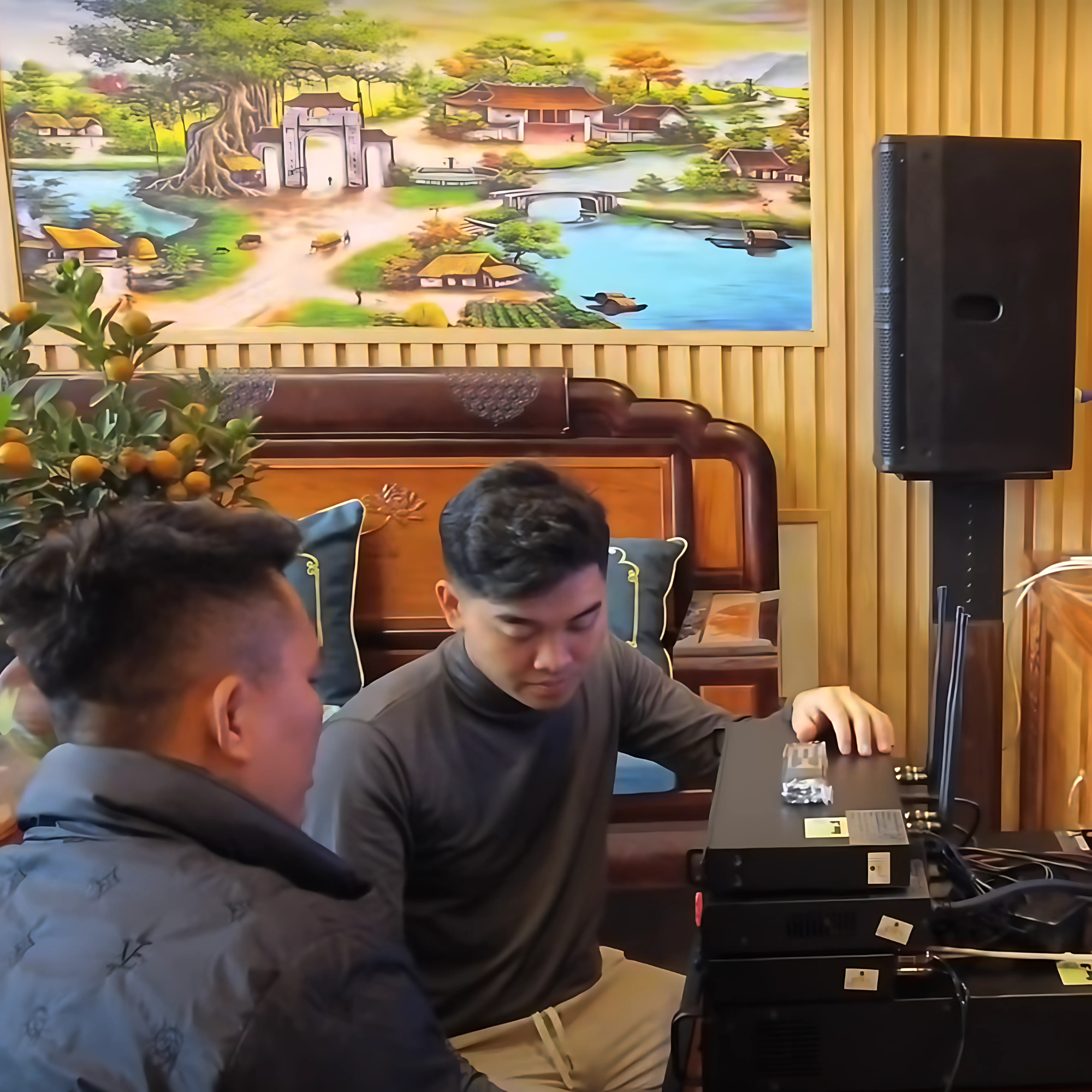 Dàn karaoke 7Acoustic lắp đặt tại nhà gia đình anh Hùng - Lào Cai