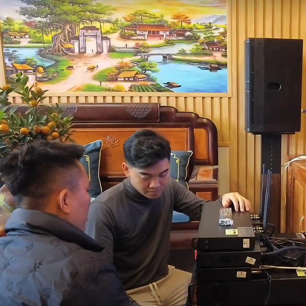 Dàn karaoke 7Acoustic lắp đặt tại nhà gia đình anh Hùng - Lào Cai