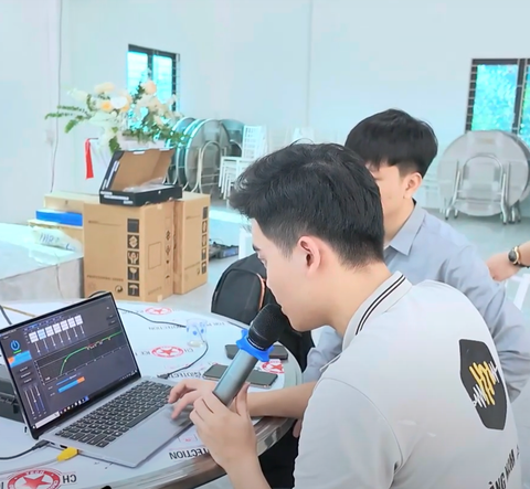 Lắp dàn karaoke 38 triệu cho nhà hàng Huyên Ngọ.