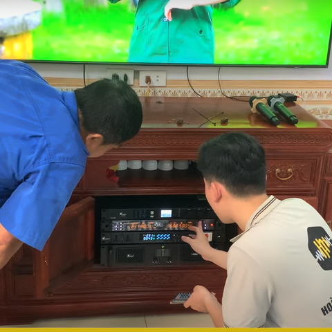 Dàn karaoke 7Acoustic gia đình khách hàng tại Hiệp Hòa, Bắc Giang