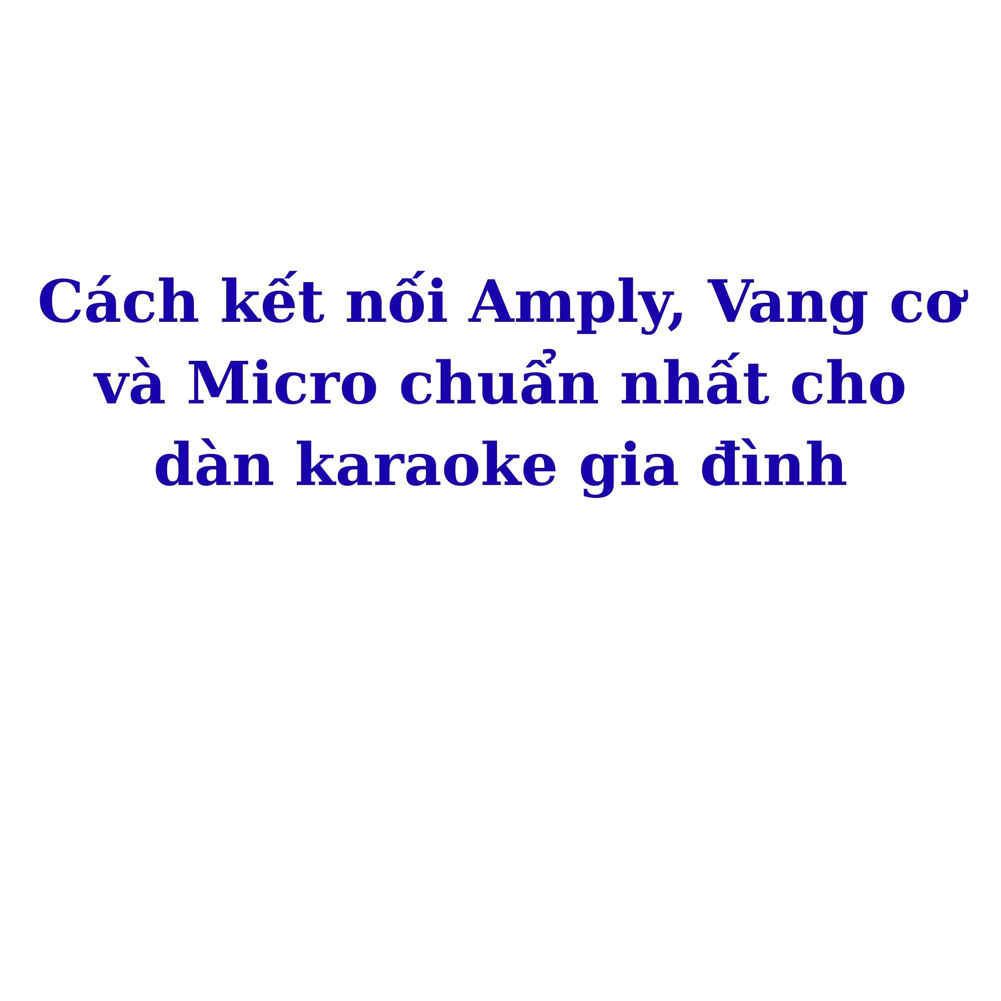 Cách kết nối Amply, Vang cơ và Micro chuẩn nhất cho dàn karaoke gia đình