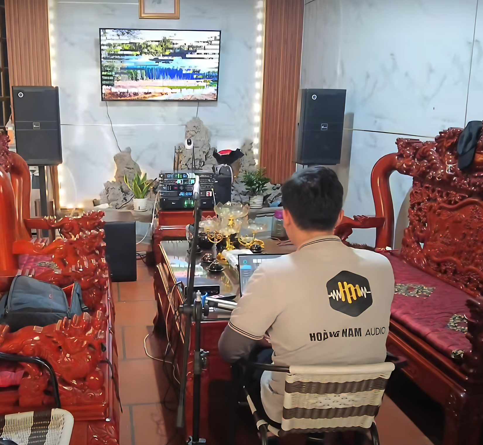 Dàn karaoke 7Acoustic gia đình chủ phòng trà - Yên Nghĩa, Hà Đông