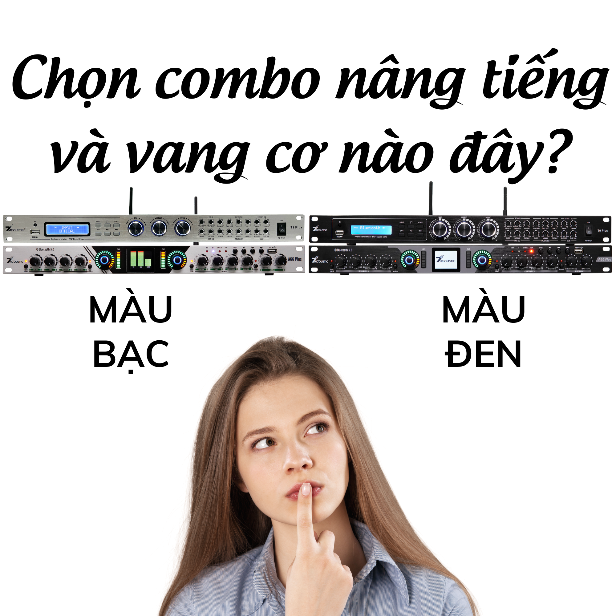Combo Vang Cơ T9 Plus và Nâng Tiếng A66 Plus (Đen/Bạc): Chọn Phong Cách Nào?